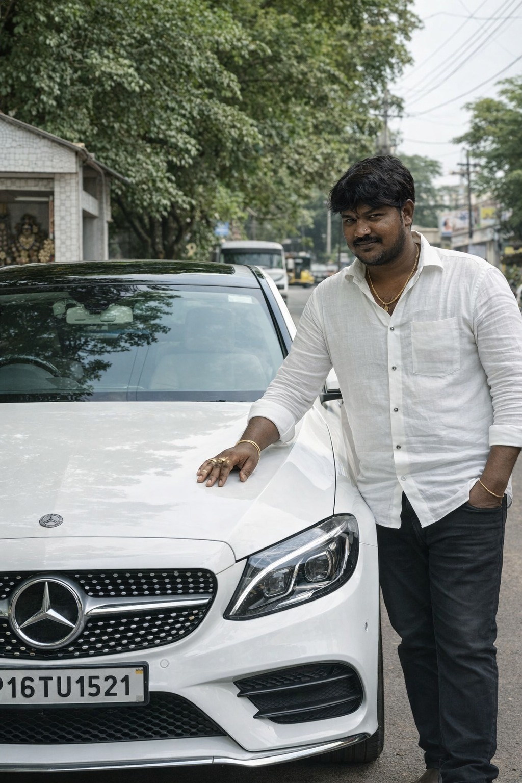 Car travels in Vijayawada